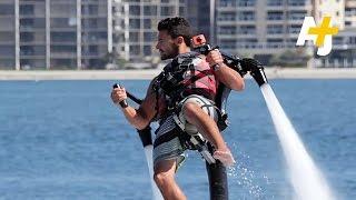 Flying With A Water-Powered Jet Pack