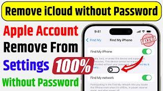 Remove Apple Account From Settings without Password | Turn Off Find My iPhone No Password Needed