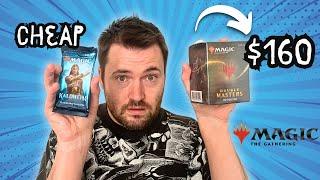 Cheap vs $160 Magic The Gathering Booster Pack