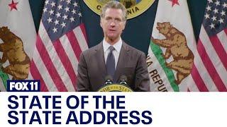 Newsom discusses border crisis, homelessness in State of the State Address