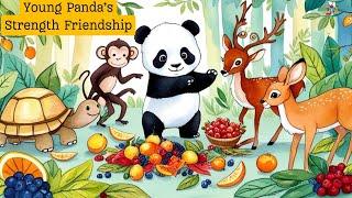 The Young Panda's Strength Friendship | Moral Story | Bedtime Story for kids| Learn English