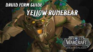 WoW: Dragonflight | Runebear (Yellow) Druid Form Guide