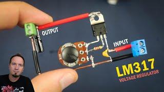 Adjustable Voltage regulator LM317  how to make!