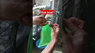 trik dan cara ikat es batu tanpa karet dan tali #trending #viral #fyp