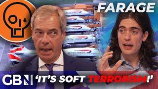 'It's soft TERRORISM!' | Nigel Farage in HEATED clash with Just Stop Oil over Heathrow protest