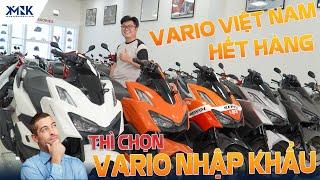 VARIO 160 CHÍNH HÃNG HẾT HÀNG |  Có nên chọn Vario 160 nhập khẩu hay không?