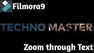 Zoom through Text Effect || Filmora9 Tutorial