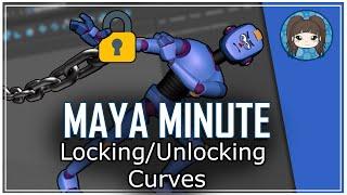 How to Lock & Unlock Animation Curves (Fix Grey Keys) - Maya Minute