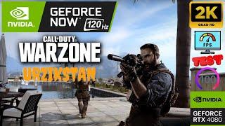 Call of Duty Warzone 3 Geforce Now Ultimate FPS TEST auf Urzikstan mit RTX 4080, 1440p WQHD DLSS 3