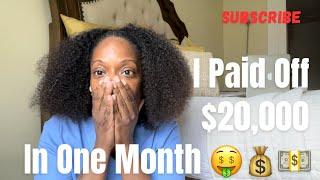 How I Paid Off $20,000 Debt In One Month| TRANSFER TUESDAY| REGISTERED NURSE| DEBT FREE JOURNEY