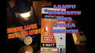 REVIEW LAMPU LED OTOMATIS SENSOR CAHAYA HANNOCHS