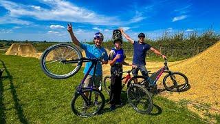 13 YEAR OLD KID FORCES A BACKFLIP ON THE BACKYARD TRAILS!!