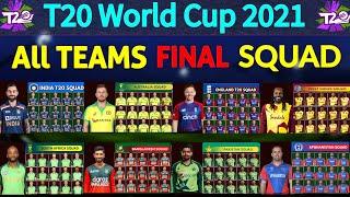 ICC T20 Cricket World Cup 2021 - All Teams Final Squad | All Teams Final Squad T20 World Cup 2021 |