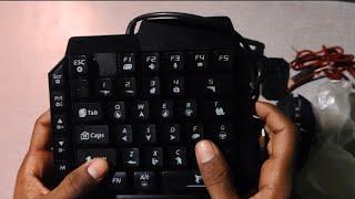 gaming keyboard and mouse se free fire kaise khele| how to use keyboard and mouse| unboxing video