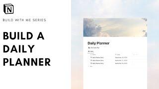 How to build: Daily Planner in Notion ( + free template) ?