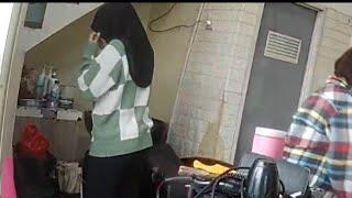 Cewek Cantik Hijab Rambut Panjang Potong Rambut Pendek | Girl Long Hair Want to Short Haircut