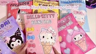  sanrio blind bags opening + tutorial  | asmr | sanriolve