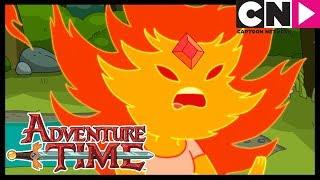 Adventure Time | Flame Princess Gets Help From Princess Bubblegum - Earth & Water | Cartoon Network