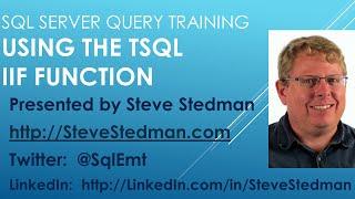 Using the TSQL IIF Function