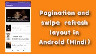 Pagination and swipe refresh layout Android Tutorial with RecyclerView | endless recyclerview |