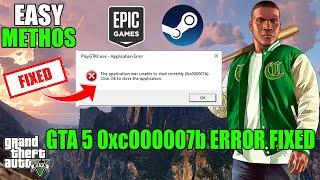 gta 5 error 0xc000007b fix epic games | gta 5 epic games error 0xc000007b|gta 5 0x000007b error fix