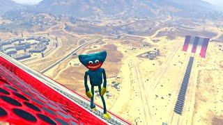 Catnap, Poppy Playtime, Hoppy Hopscotch vs Zoonomaly Monster Rabbit Full Animation GTA V