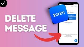 How to delete message in chat on Zoom?