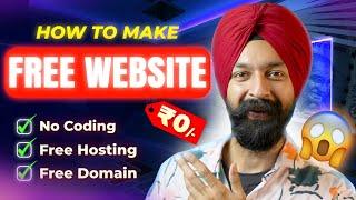 How to make a WEBSITE for FREE! 