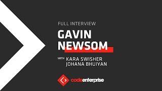 Full interview: Gavin Newsom, lieutenant governor of CA | Code Enterprise 2016