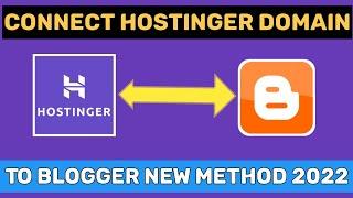 How to Connect Hostinger Domain To Blogger (New Method 2022) hostinger domain setup blogger