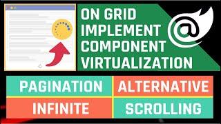 Blazor : Implement Component Virtualization on GRID || Infinite Scrolling