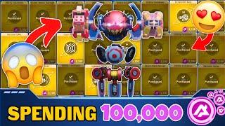 Spending 100,000 A-coins In 1 Hour  - Mech Arena