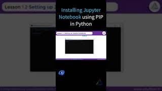 Install Jupyter Notebook using PIP in Python