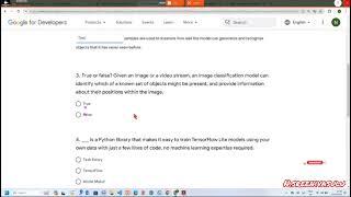 Google AI ML Umit 3  Go further with object detection Quiz answers