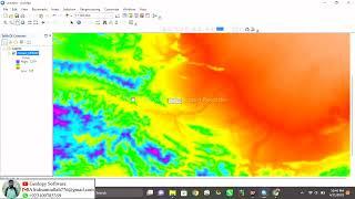 How to create a Drainage pattern of an Area using Arc GIS.