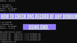 How to check DNS records of a Domain using Windows CMD