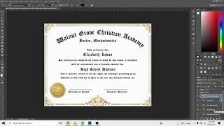 How To Edit Your PDF Certificate File using Photoshop