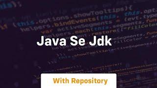 java se jdk