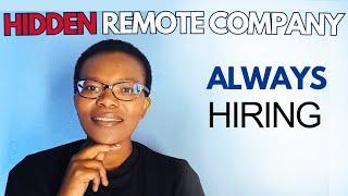 Hidden Work From Home Company No One Talks About