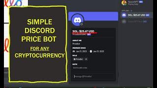 Get a Price bot for Discord! UPDATED - Show price for any Coin Gecko listing or Solana SPL token!