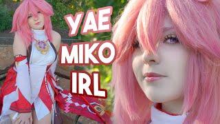 Yae Miko COSPLAY in PUBLIC! | Mycostime Review [ Genshin Impact ]