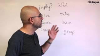 Vocabulary: The difference between imply and infer - English Lessons with inlingua Vancouver