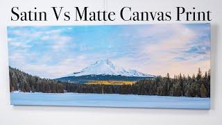 Satin Canvas VS Matte Canvas Printing