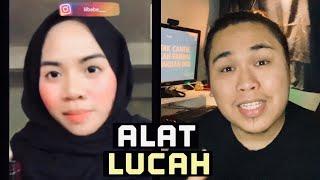 PEREMPUAN TUDUNG TAYANG ALAT LUCAH