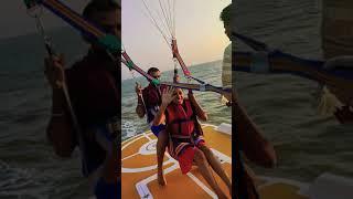 Parasailing in Alibaug #parasailing #alibaug #adventure #shorts #beach #trending#reels#trending#love