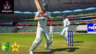 AUS vs PAK 1st Match, PAK vs AUS 2024  game cricket 19 paly