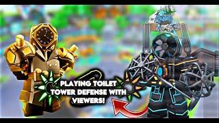 LIVE grinding endless / waiting for new update! in toilet tower defense!