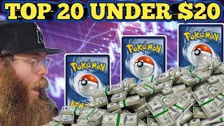 TOP 20 Pokémon Cards To INVEST In Under $20! BUY NOW?