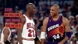 OTD in Suns History: The Phoenix Suns beat Chicago in a 3OT thriller in G3 of the 1993 NBA Finals!