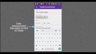 How to post an Announcement on Fliplearn Android App